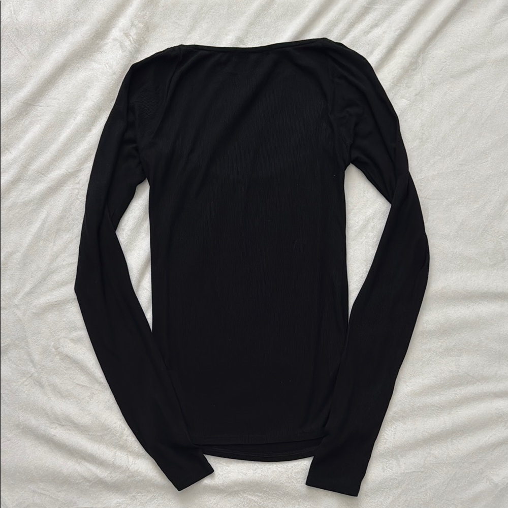 JOAH BROWN Square Neck Long Sleeve Women's Top - Size S/M - Picture 5 of 5